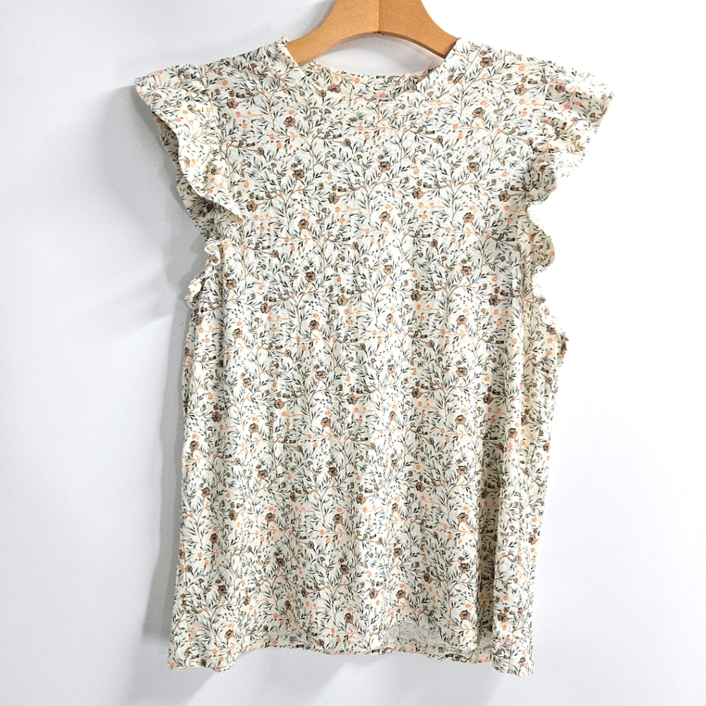 Nation LTD Paulette Flutter Sleeve Tank‎ Meadow Floral